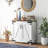 Storage Cabinet, Buffet Sideboard with Barn Door, Adjustable Shelf,wood