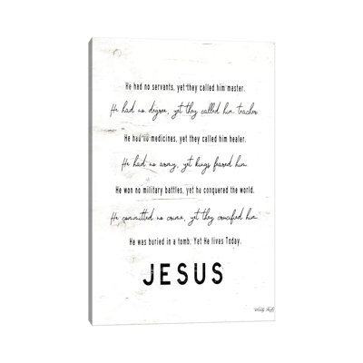 Jesus by Cindy Jacobs - Print on Canvas