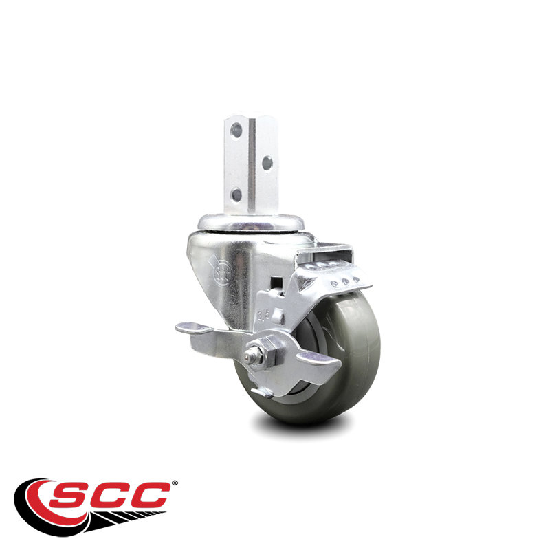Polyurethane Caster, Gray
