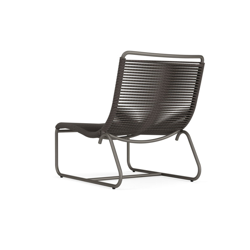 Walter Lamb Outdoor Lounge Chair, Mica/Coal