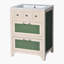 Charmant meuble-lavabo avec lavabo en céramique et grand rangement