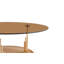 Ensemble de tables basses gigognes brunes et dorées d'inspiration luxueuse. Ensemble de tables basses à deux niveaux avec verre trempé teinté au thé. Table basse ronde de salon, ensemble de deux pièces.
