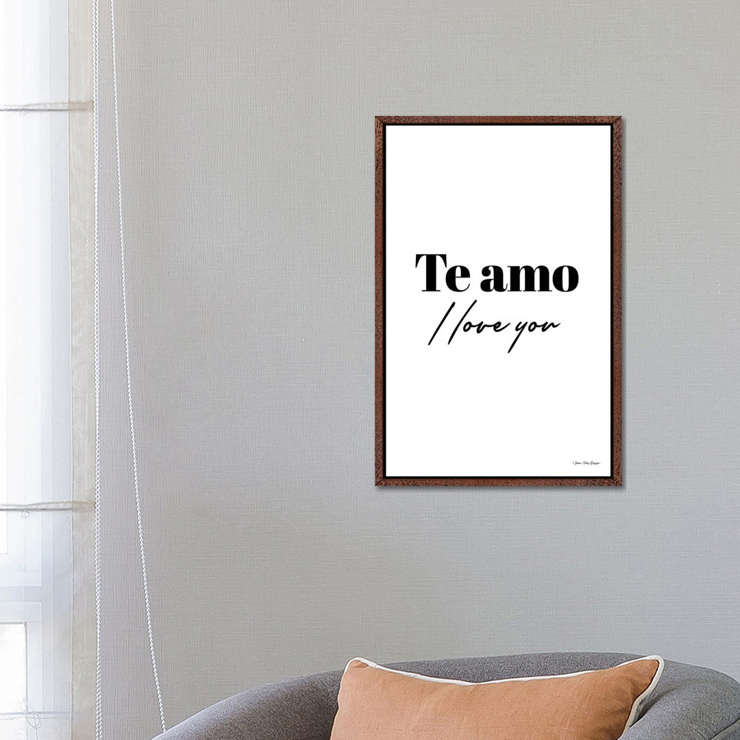 I Love You In Spanish von Seven Trees Design - Galerie-umwickelte Leinwand Giclée auf Leinwand