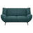 Logan Teal Blue Flared Arm Loveseat