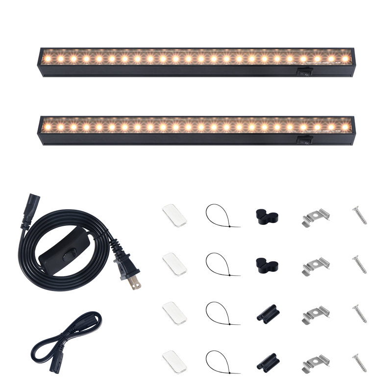 Barrina T5 Grow Lights For Plants d'intérieur à spectre complet, 1 pi 10 W (2 x 5 W), plante d'intérieur, jaune, 2 paquets