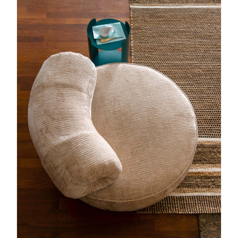 Tilbury Lounge Chair, Natural Beige Polyester