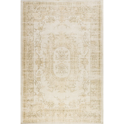 Castellan Medallion Wool and Cotton Area Rug