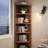 11.81"Rubber Wood Multi-Layer Storage Corner Cabinet-809096096