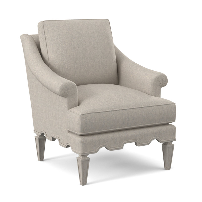 Palm Armchair, Bisque, Venice Navy 100% Polyester