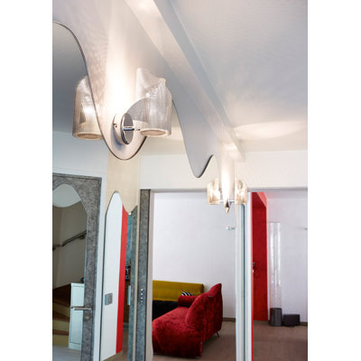 Angel And Demon Stainless Steel Armed Sconce