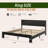 King Size Wood Platform Bed Frame