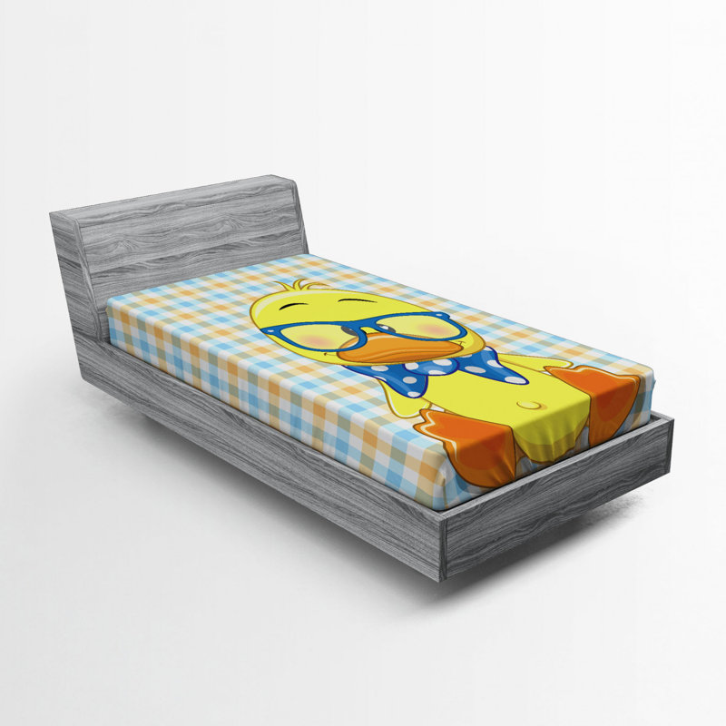Microfiber Fitted Sheet, Twin XL Fitted Sheet, Cartoon theme 3