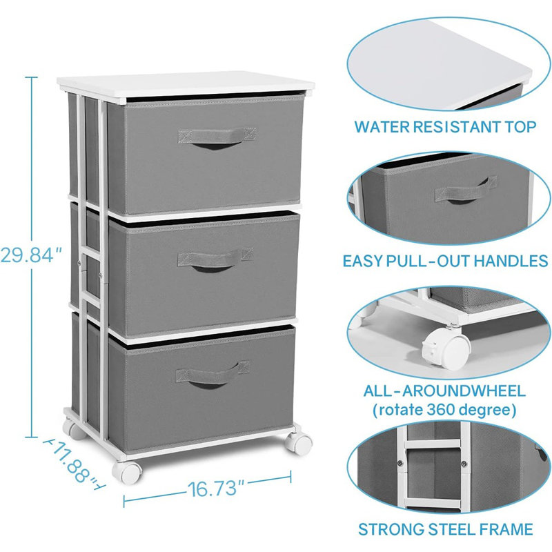 Tour à commode à 3 tiroirs MAX