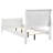 McKee White Twin Sleigh Panel Bed