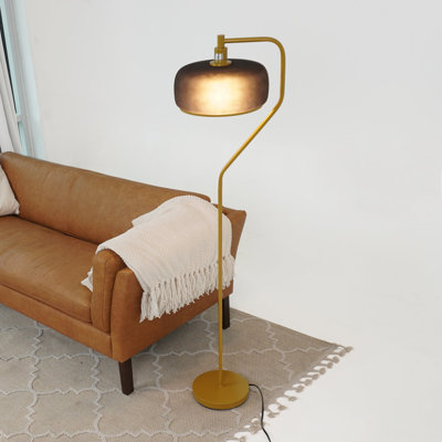 Astris Floor Lamp Black Sprayed and Gold