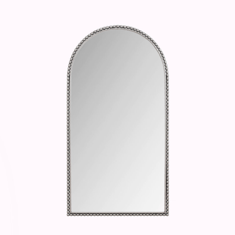 Iron Arch Retro Full Length Mirror With Supporting Feet, Silver