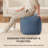 Marta 20" Midnight Blue Upholstered Pouf Ottoman-117292722