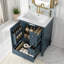 Meuble-lavabo simple autoportant 24 po avec lavabo en céramique, armoire de rangement avec 3 tiroirs et porte-760764131-745314057