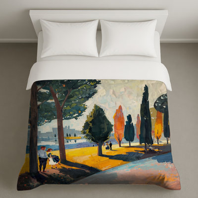 Urban Park Scene Duvet Covers