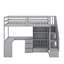 Lit mezzanine simple avec bureau et tiroirs-162865144