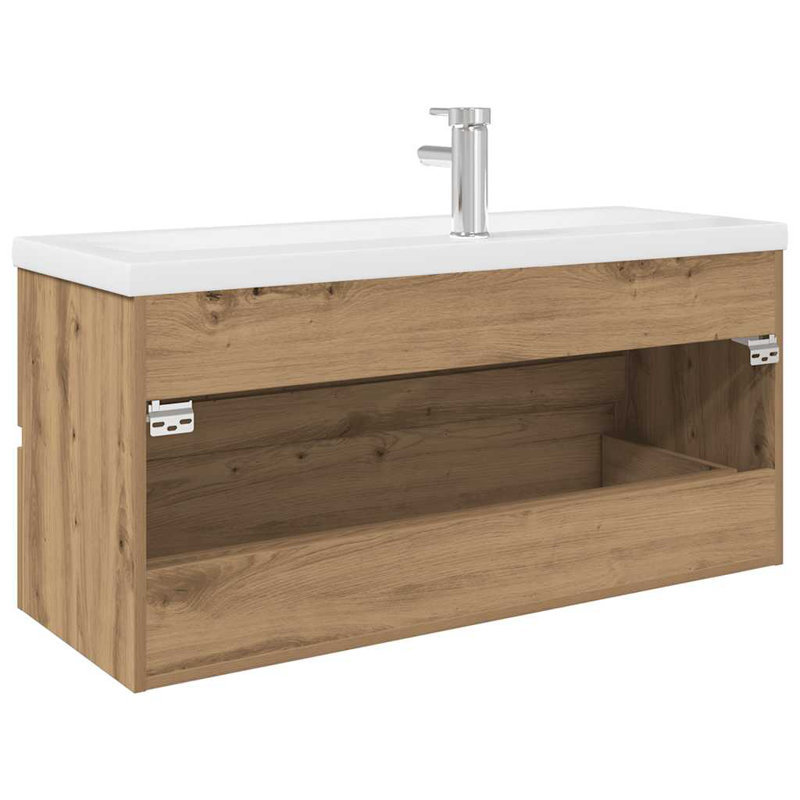 100mm Single Bathroom Vanity with Ceramic Basin