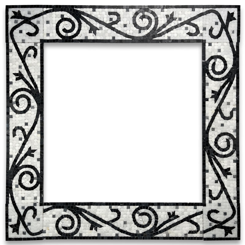 Carreau de mosaïque en marbre 5 po x 21 po