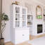 Vitrine avec portes en verre double, vaisselier de style traditionnel
