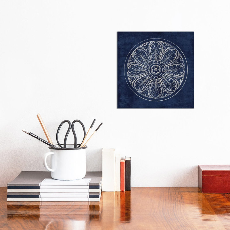Rosette VIII 1 Piece Wall Art on Canvas, 30.48 cm H x 30.48 cm W, Wrapped Canvas