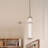 15.5 Inch LED 1 Light Pendant with Clear Fluted Glass-111187504
