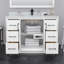 Strada 48" Freestanding Single Bathroom Vanity with Cultured Marble Top-650434477-650432595
