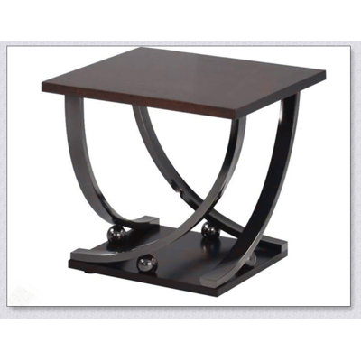 Isiah End Table With Durable Wood Top And Bottom Shelf, Modern Design For Versatile Home Use
