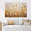 Ensemble de décorations murales fleurs blanches blanches dans un champ de blé II - Fleurs sauvages-108318431-108318429