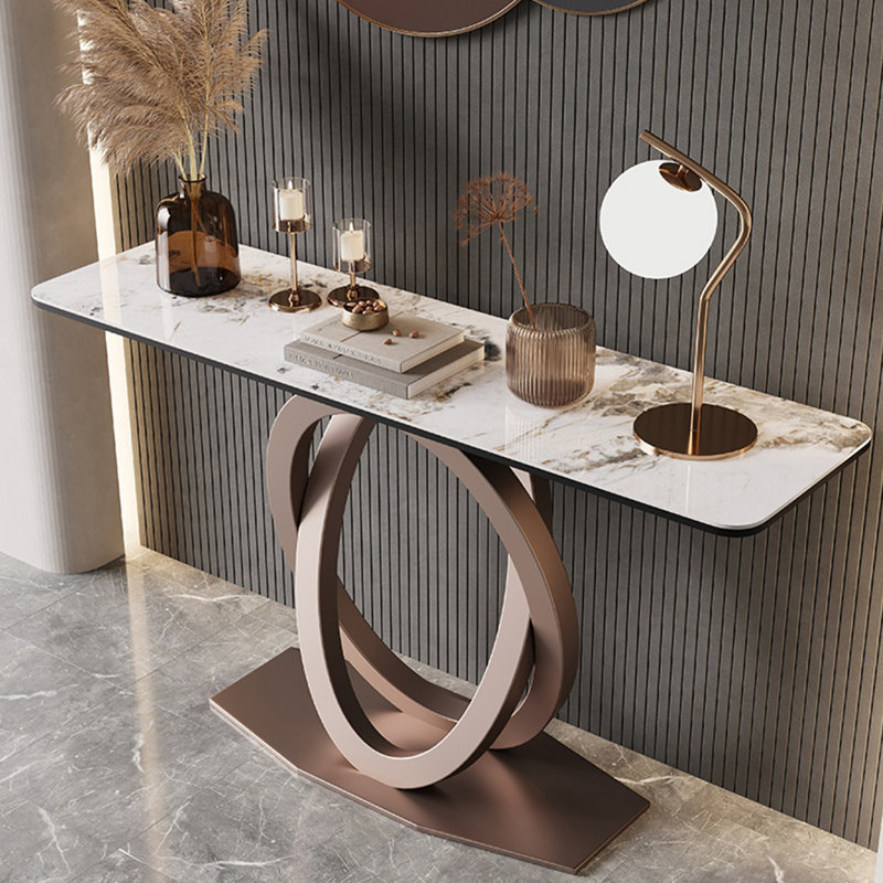 Table d'entrée de comptoir moderne, H 33,4 po x l 55 po x P 13,7 po