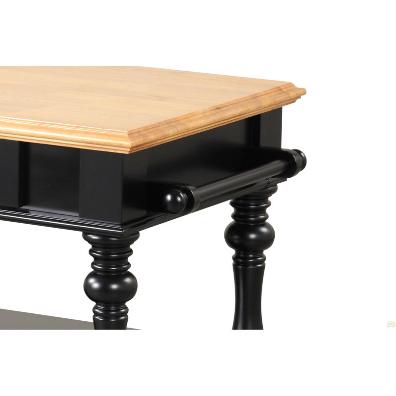 Black Kitchen Island
