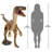 Velociraptor, Jurassic - Sized Dinosaur Statue