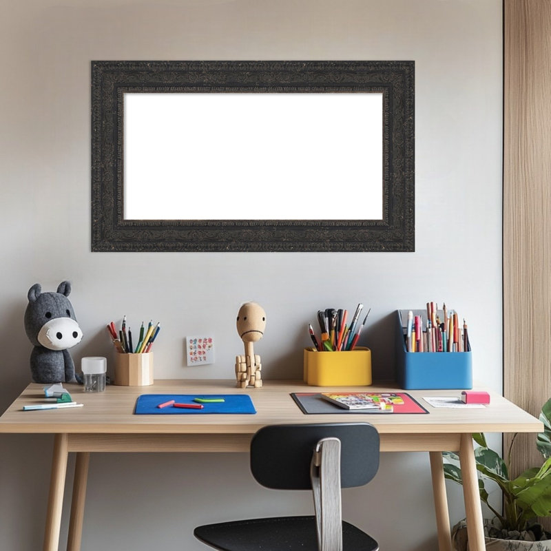 Tableau magnétique, tableau d'organisation, tableau noir effaçable à sec Attic Aged, H 17 po x l 29 po