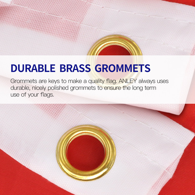 Peruvian National Flag with Brass Grommets, 3x5 Feet Polyester