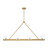 4-Light Clear Bell Glass Linear Modern Chandelier