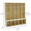 Birch Furniture 5 - Section 46" Wide Locker