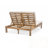 Adjustable Backrest Double Chaise Lounge with Thick Cushions-1308019614