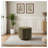 360-Degree Swivel Vanity Stool with Polyester Upholstery in Olive