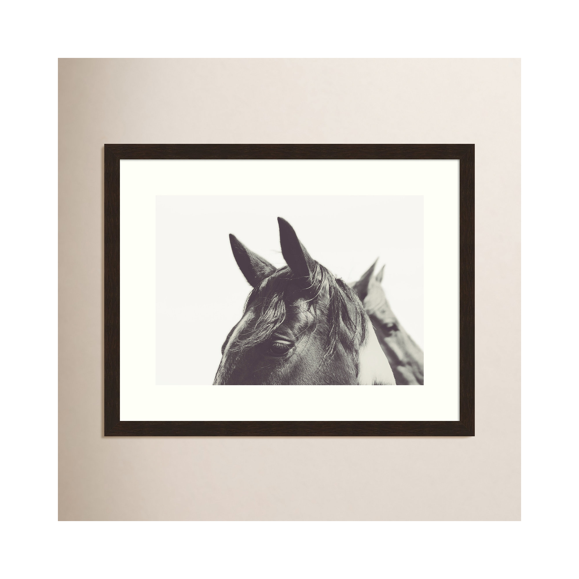 Partner by Emiko And Mark Franzen, 29" H x 41" W x 1.5" D, Black Framed Paper
