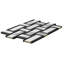 Stately Tre Basketweave 9.5" x 14" Porcelain Marble Look Wall & Floor Tile-72531483