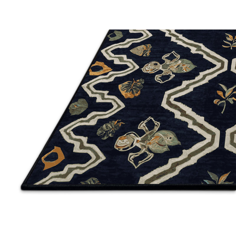 Tapis gris soyeux et moelleux, Rectangle 5 pi x 7 pi