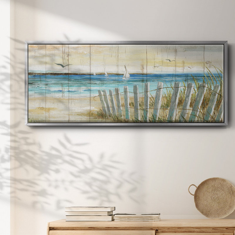 Coastal Causeway - toile encadrée, H 12 po x l 30 po