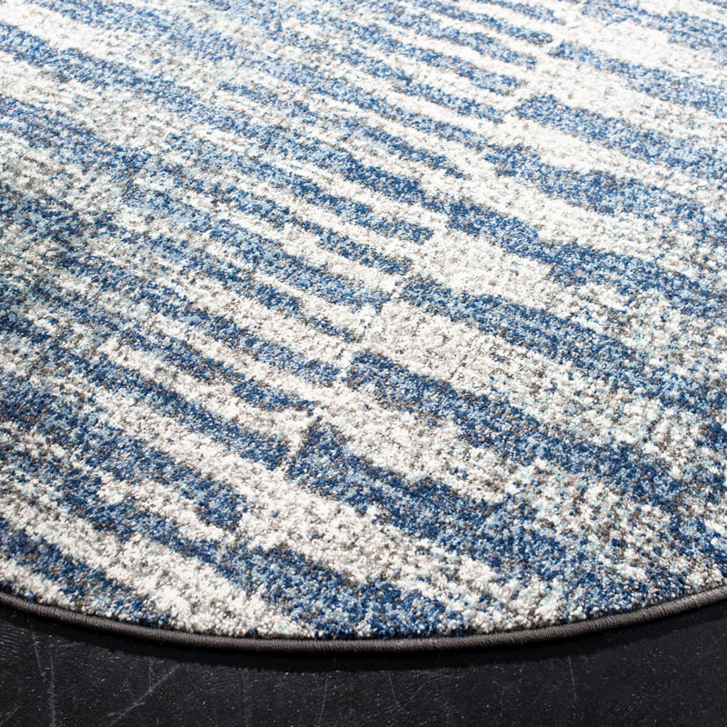 Katzer Performance Abstract Rug, Round 5'3"