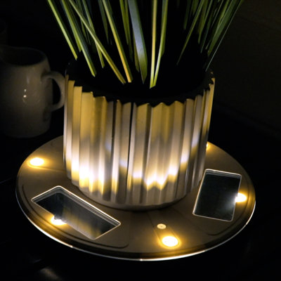 Solar Up Light Planter Base- 2 Pack