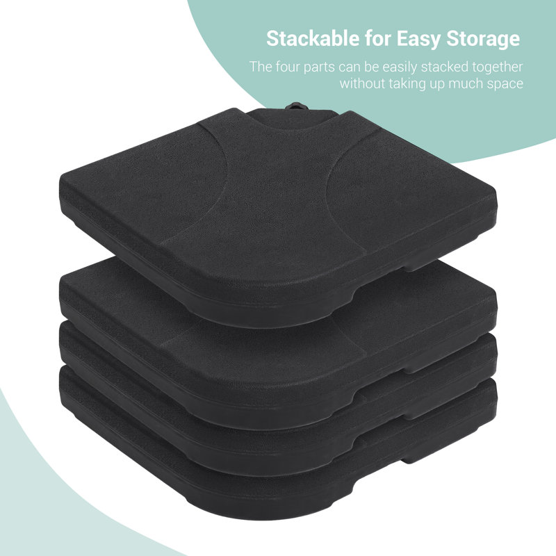 Base de parasol autoportante en plastique