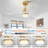 Hot sales 42 Inch Indoor Ceiling Fan With Dimmable LED Light 3 Solid Wood Blades Remote Control Reversible DC Motor-117542400-117542403