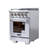 KUCHT Professional 24 in. 2.5 cu. ft. Propane Gas Range and Convection Oven in Stainless Steel with True Simmer Burners-99143088